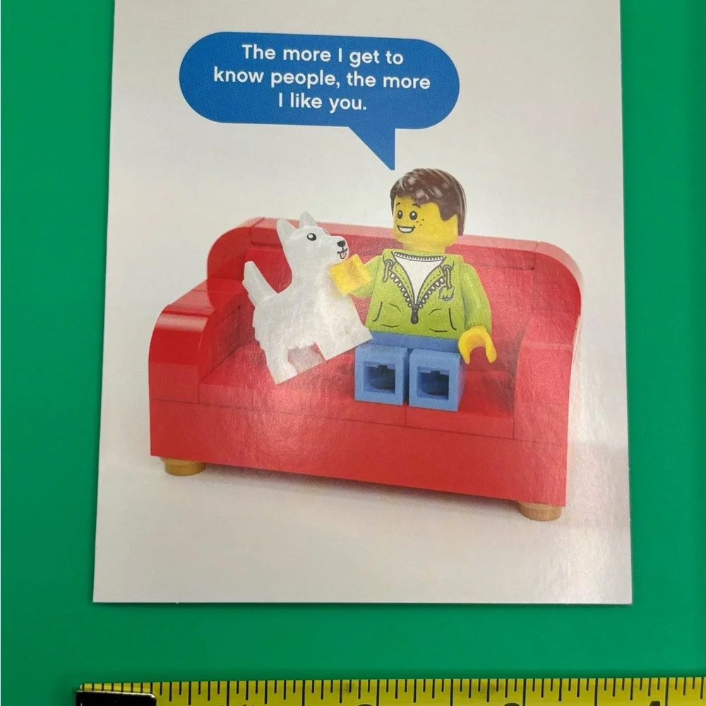 LEGO Minifigure Notes 19 Notecards/Envelopes Collectors Unique Blank Cards
